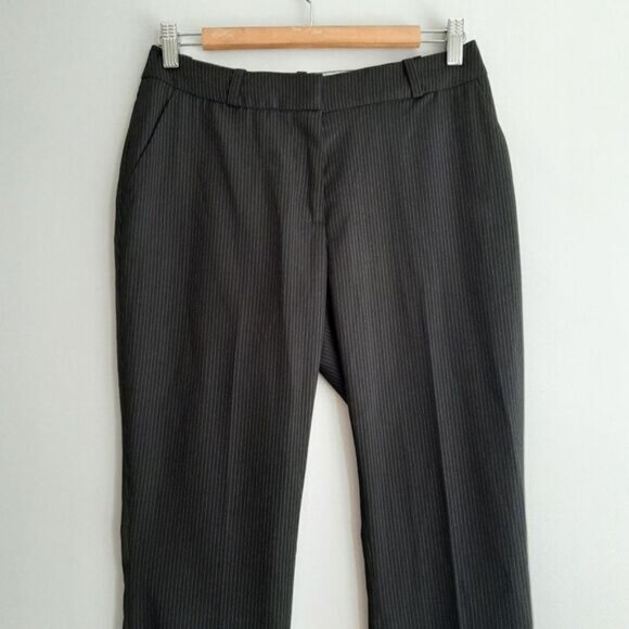 H&M Straight Dress Pants B&W Pin Stripe Sz 6 - Picture 4 of 10